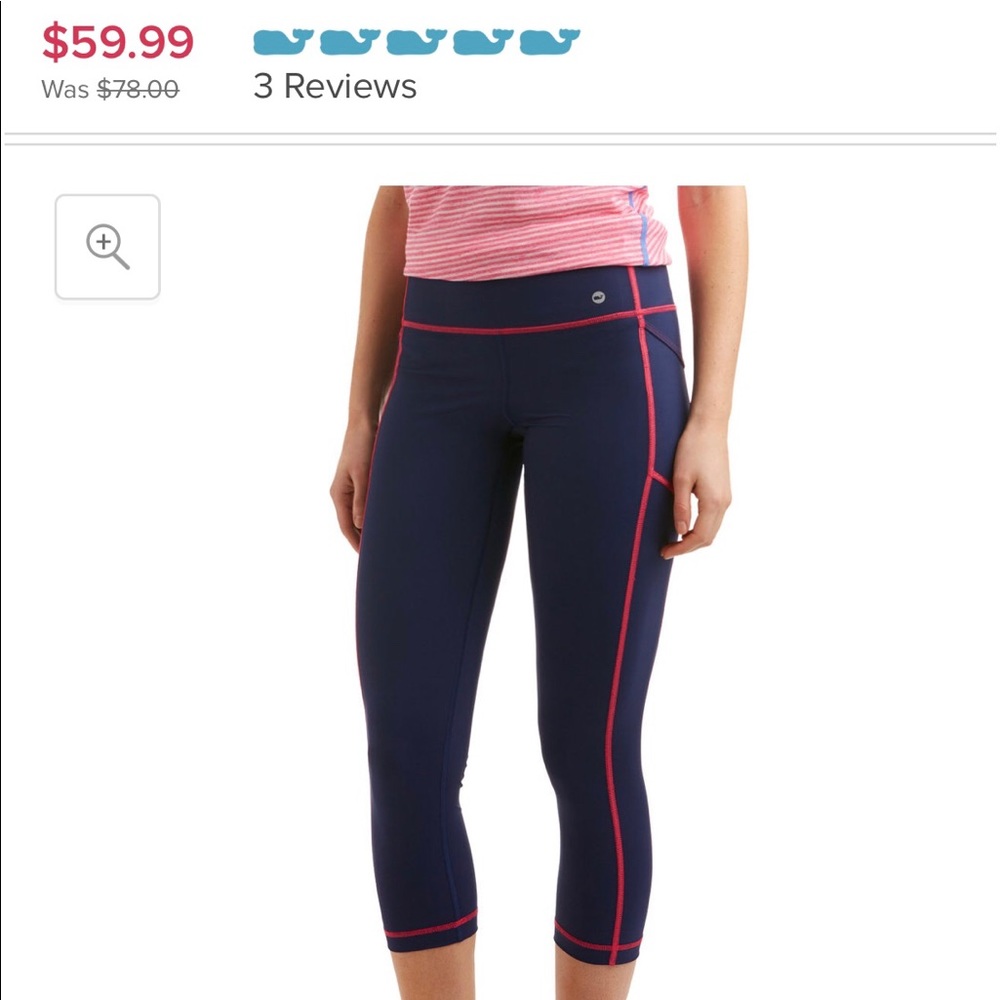 Vineyard vines Solid performance crop leggings